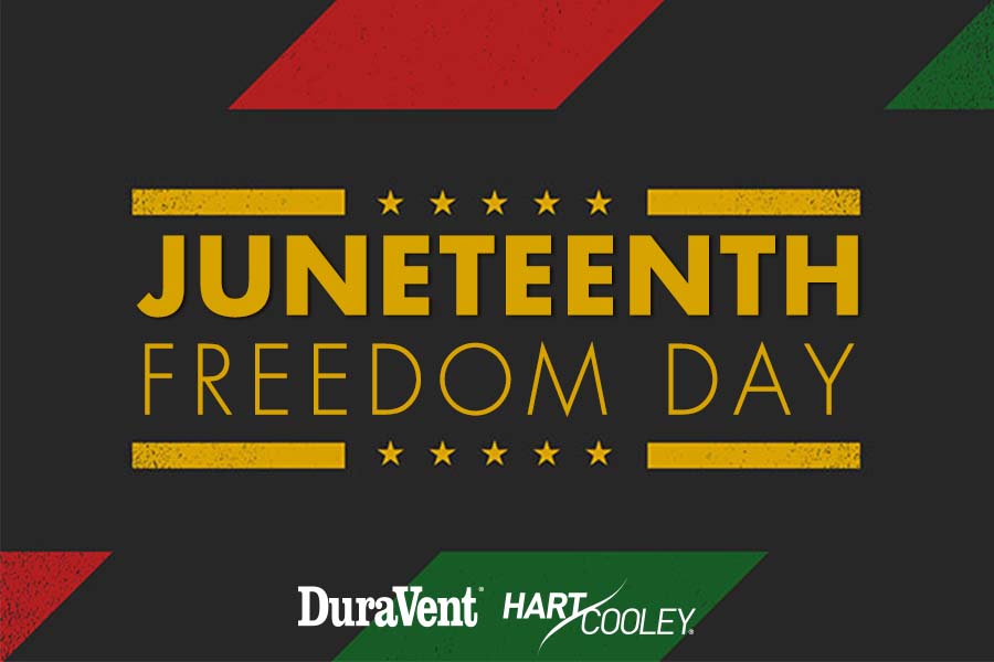 No matter what you recognize this day as; Juneteenth, Jubilee Day, Emancipation Day or Freedom Day,  we commemorate the release of all enslaved people and celebrate the freedom and equality we value. #juneteenth2022 #FreedomDay #Duravent #hartandcooley
