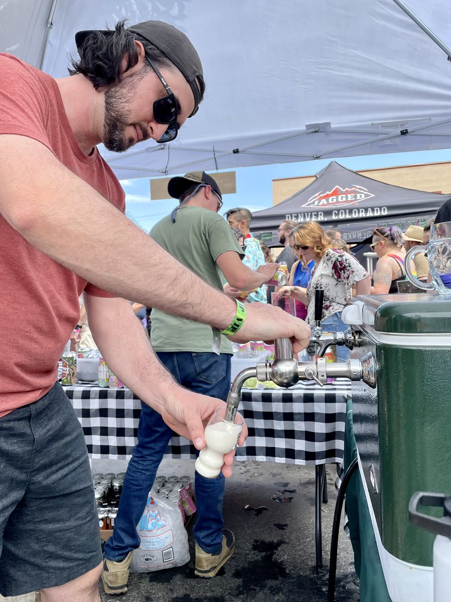 Cool fact: Since <a href="/cohesionbeer/">Cohesion Brewing Company</a> serves Czech lagers, they attach a Lukr sidepull tap to their jockey box at festivals! #mlikopour #czechlager #foamontherange