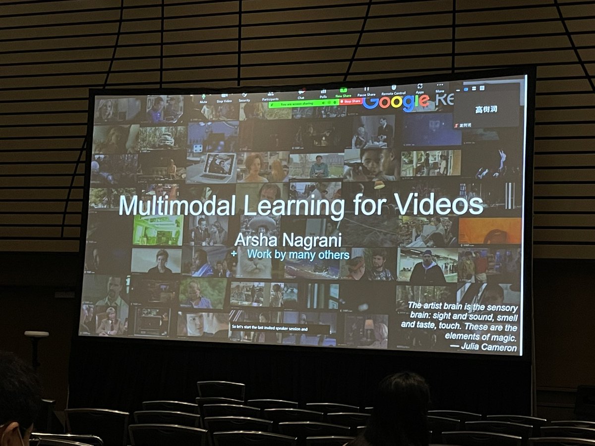 CSProfKGD's tweet photo. Great talk by @NagraniArsha at the #CVPR2022 Workshop on Transformers in Vision! https://t.co/NMHALbvHOq