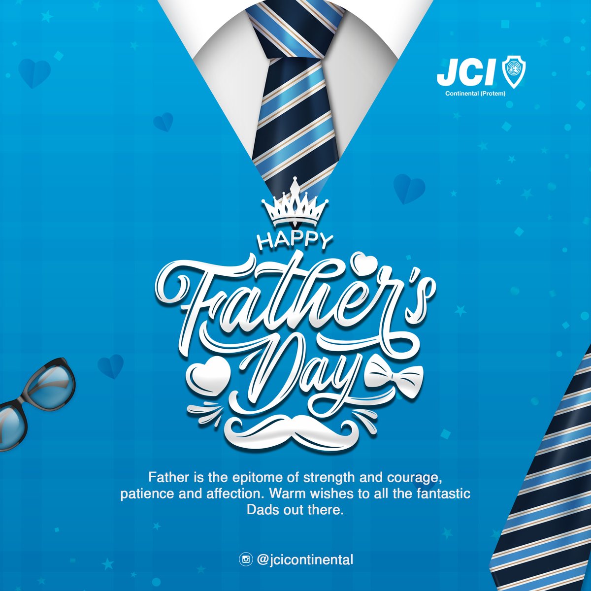 jcicontinental's tweet photo. To all the fantastic dads out there. This is a special thank you for your efforts and sacrifices to build families and our world.
Happy Father's Day from all of us at JCI Continental (Protem).
#father #fathersday #love #dad #JCI #developingleadersforachangingworld https://t.co/IcMhQvuGAm
