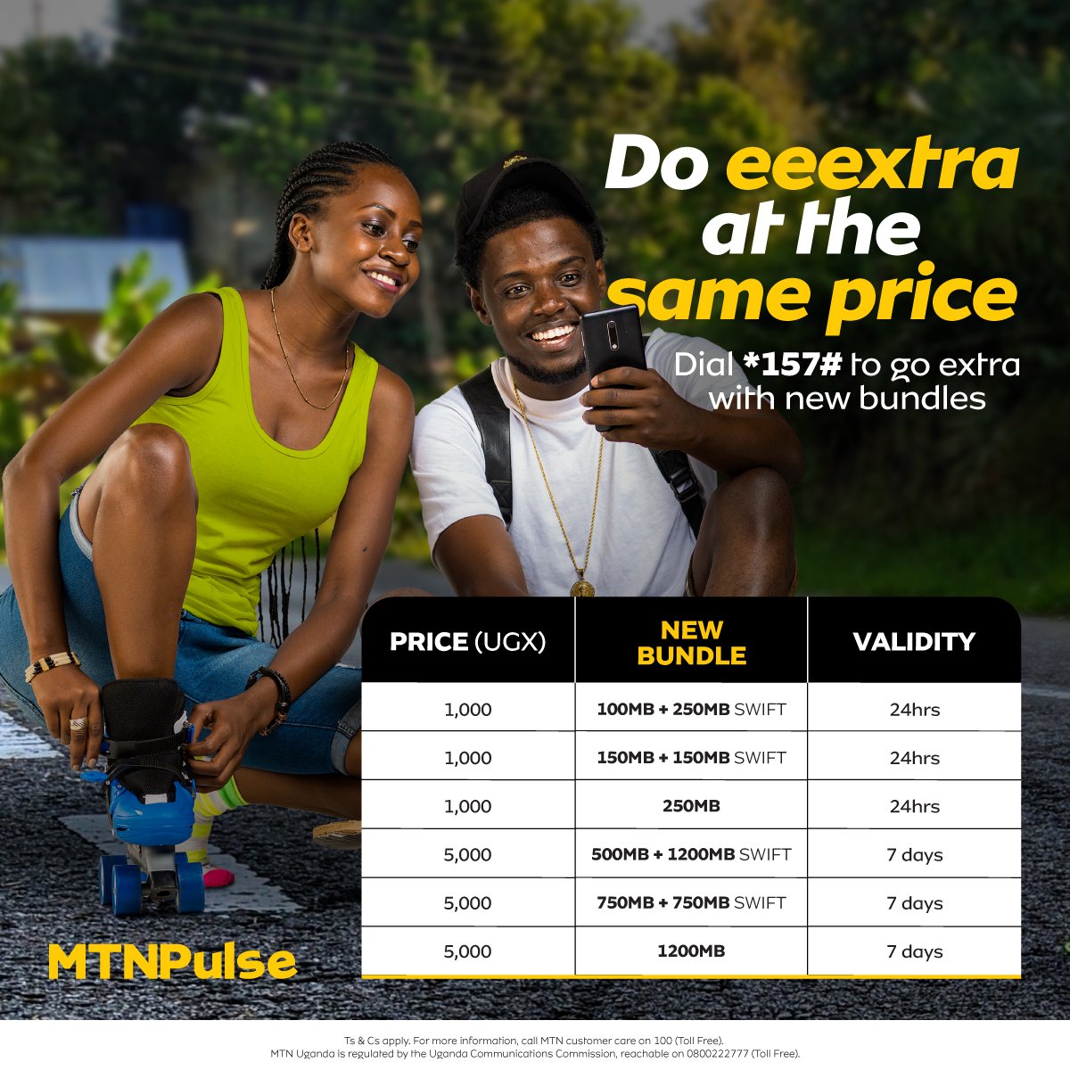 #NewMTNPULSEBUNDLES
#mtnpulsebundles <a href="/mtnug/">MTN Uganda</a> ,
Simply dial *157# and enjoy your heaven on Earth.