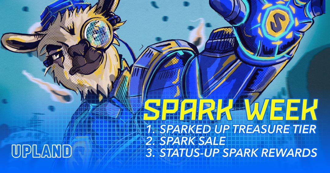 2Stupid4Web3's tweet image. Tomorrow starts another spark week!!! Always a great opportunity to increase your spark. 
#Upland #SparkWeek