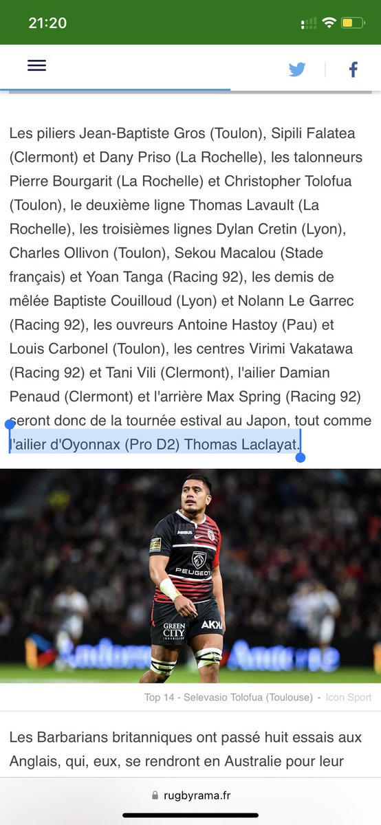 Hey <a href="/RugbyramaFR/">RUGBYRAMA</a>, @la_tomme marque de beaux essais mais jusqu’à preuve du contraire, il reste pilier…