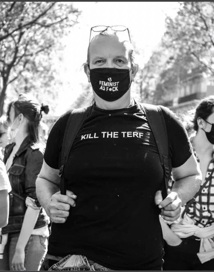 Existing while unapologetically female, standing directly women’s rights equals hate. Invading female spaces when resisted by women and posting hateful signs is just fine because #Inclusion
