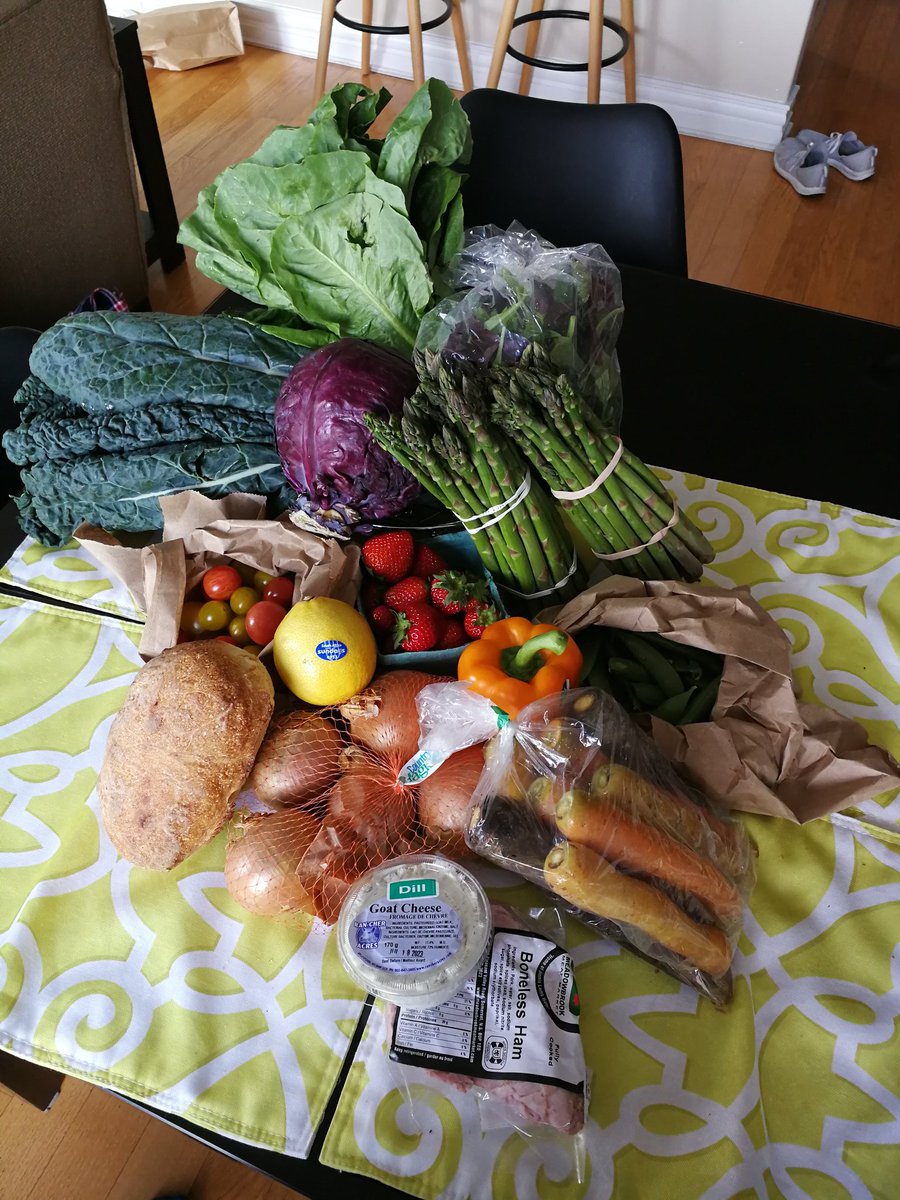 As I mentioned, we missed the farmers market yesterday. So we decided to walk to the Seaport Market, which used to be reliable for produce on Sundays. Not anymore! So we walked all the way back and got a haul at @eatlocalsource. This was $63.98. Better than I expected.