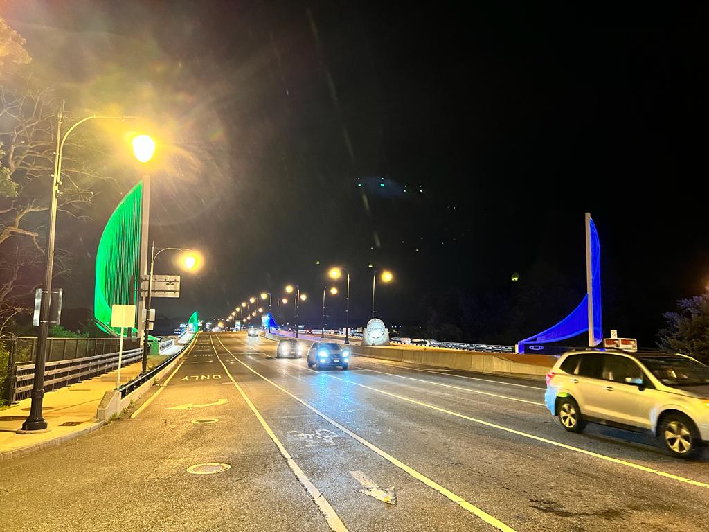 IshaUSA's tweet photo. 3 bridges beautified for #SaveSoil! The #Nashville Bridge , #Boston Burns Bridge, &amp; Fore River Bridge lit up in green &amp; blue recently to show support for the movement https://t.co/8H8CR6q74o  @JohnCooper4Nash @MetroNashville @MayorWu @CityOfBoston @cpsavesoil https://t.co/t4zc6VGjuz