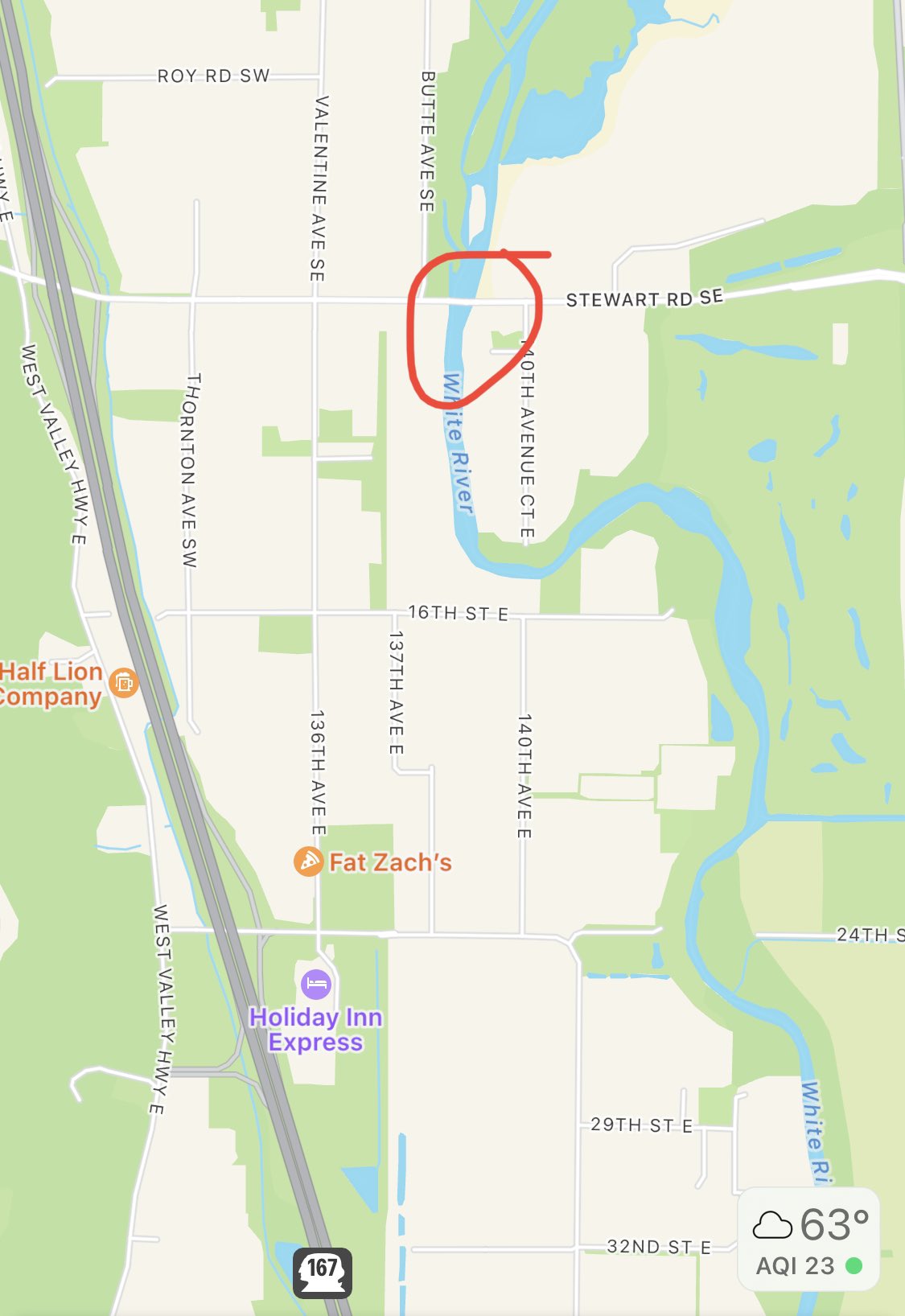 Sumner, Washington on Twitter "Due to trees over the Stewart Rd bridge, we will be closing the