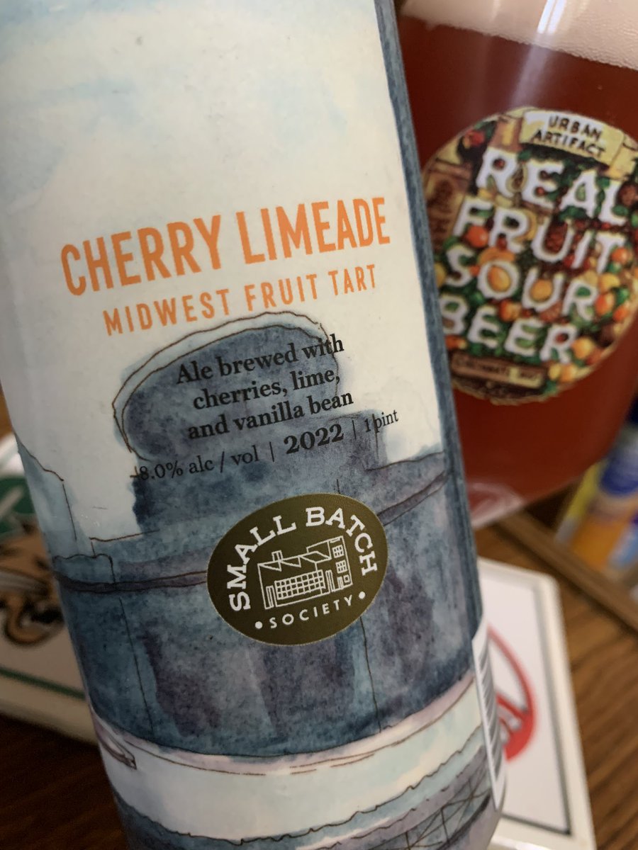 RealBMaxwell's tweet photo. Next up on #soursunday is @UrbanArtifact Cherry Limeade Midwest Fruit Tart 🍒🍻😋👍 #smallbatchsunday #ohiocraftbeer #CraftBeer @Stef_Pellerin @mikeadam16 @WhiskeyCyclist @SSCraftBeers @cedarflats @qblacklock @johanc77 @BrewGuy_ @zappafaye @Kubrickx @impopsy @Just4BeerLovers https://t.co/s9QNTnmUDP
