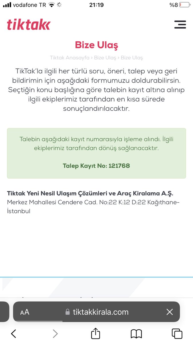 semihyurdemi's tweet photo. Ekli görsellerde yer alan:
121736/121768/124141 no’lu taleplerim için tarafıma en kısa sürede geri dönüş sağlanmasını, KVKK kapsamında kişisel bilgilerimi koruyamamanız nedeni ile şirketiniz hakkında savcılığa ve CİMER’e suç duyurusunda  bulunacağımı bildiririm. 
@tiktakkirala https://t.co/wYeLuGjK9h