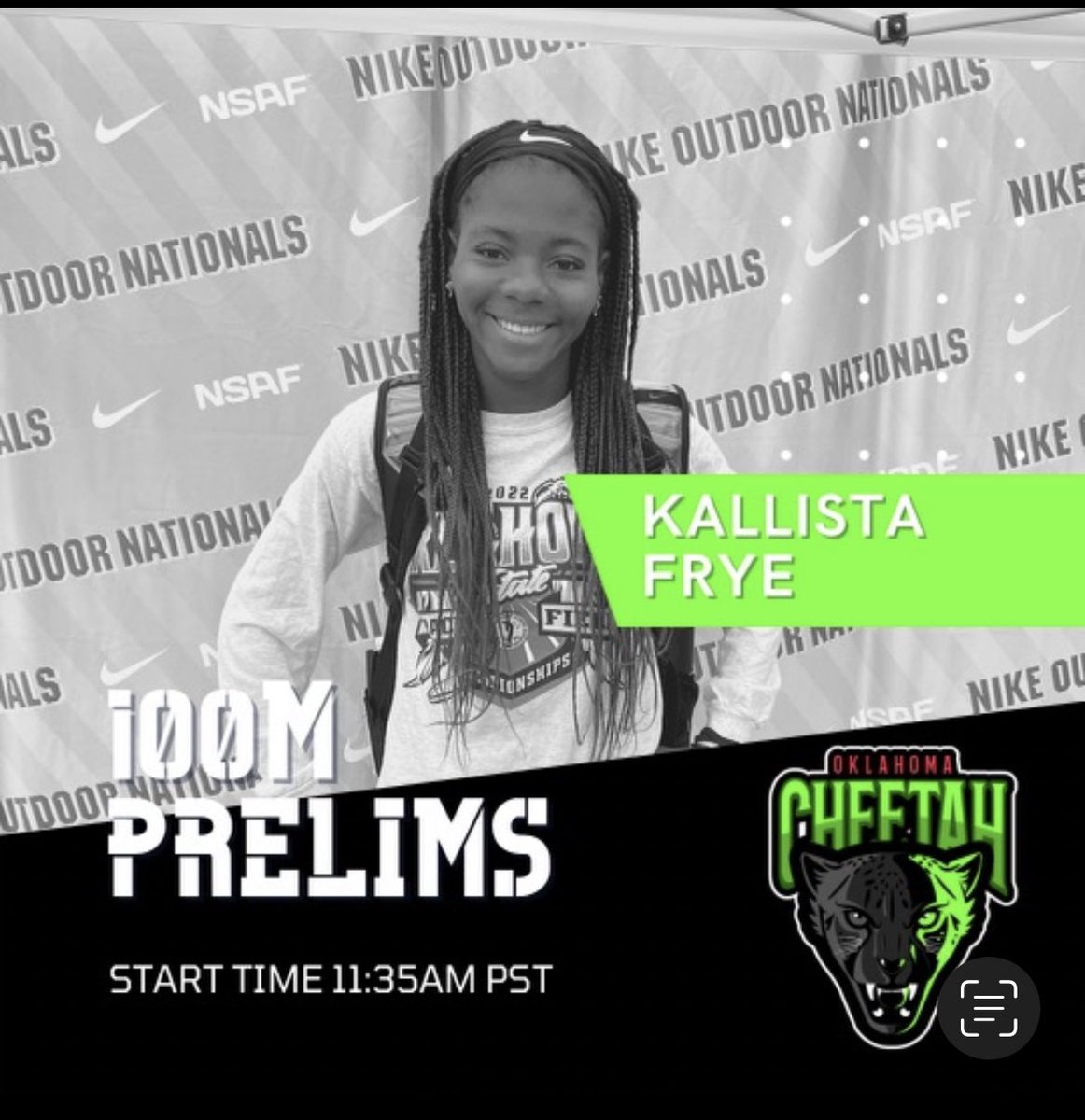 CnqrTrack's tweet photo. Victory’s own Kallista Frye! Congratulations to Kallista and all of the Cheetahs 🐆 #VCYK #FryeCanFlye https://t.co/Anum3UhHbz