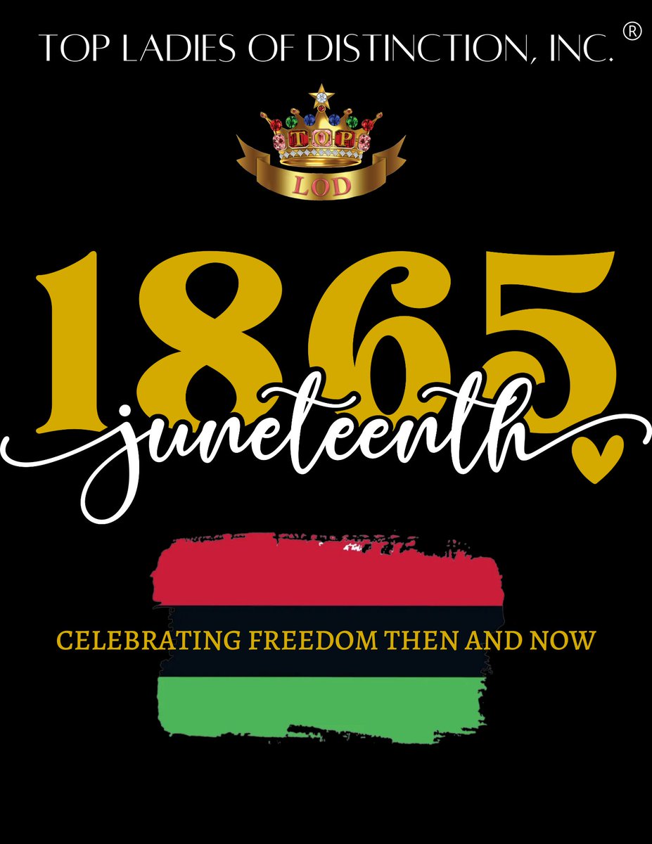 Today, we remember and celebrate the history of our freedom and the end of slavery in our country.

#Juneteenth