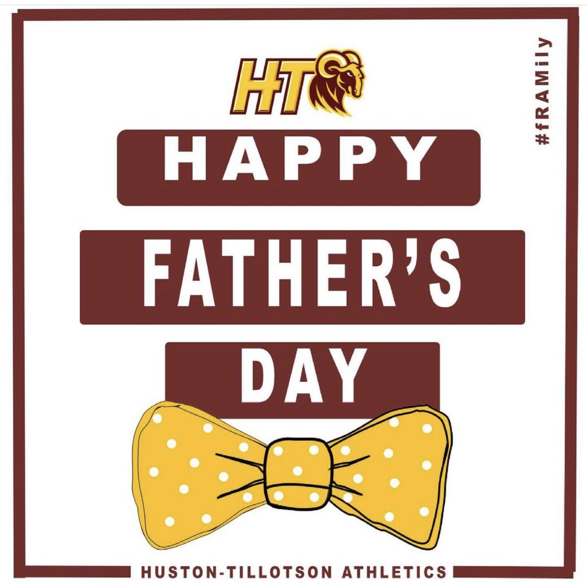 HTRamsAthletics's tweet photo. #fRAMily #HappyFathersDay to all the fathers out there from all of us in the HT Athletic Department #RamUp #HTisIDEAL #GeniusGeneration #CultureOfExcellence #MyHBCU https://t.co/PERDfp2cxK