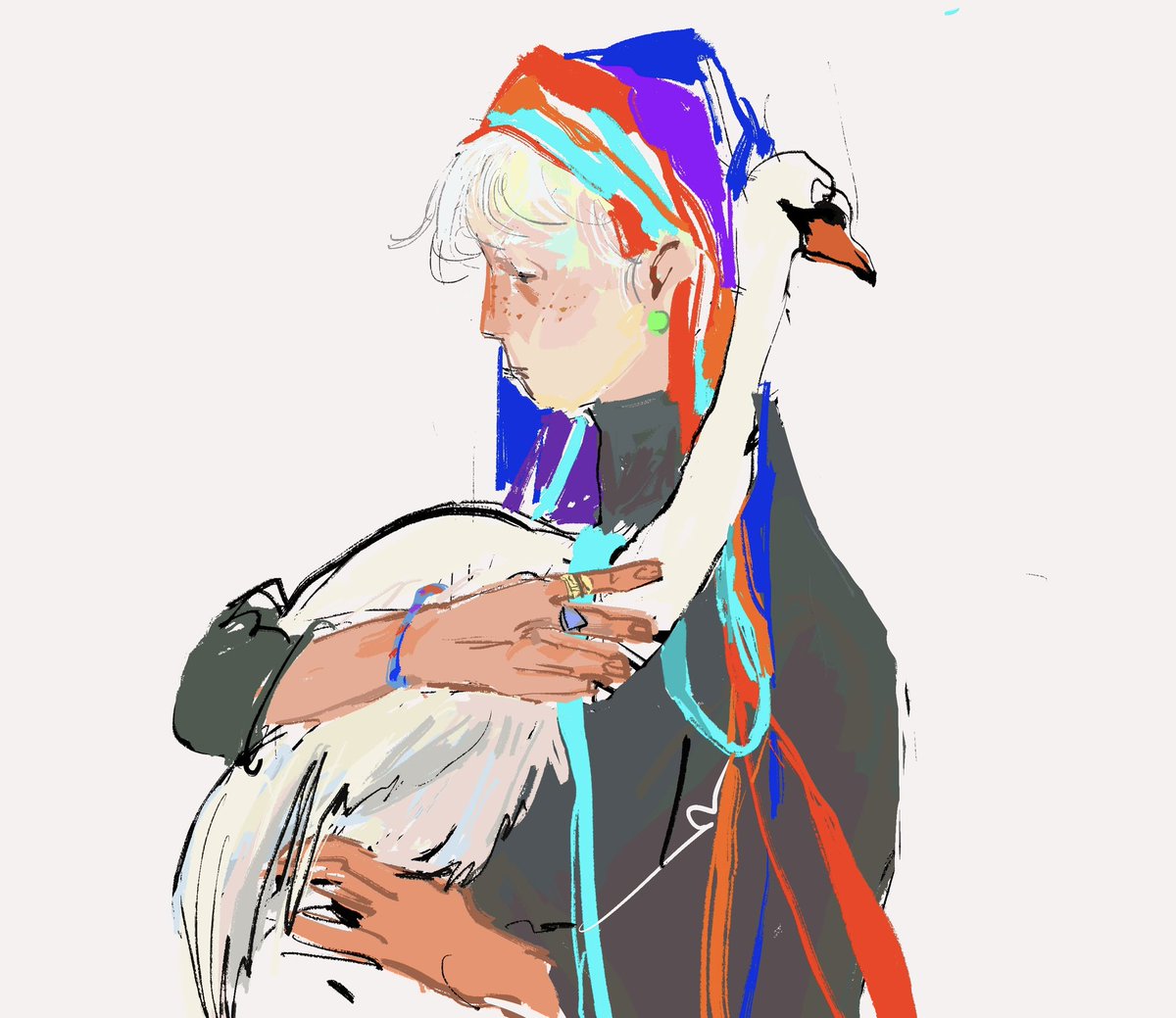 Dandyyyyy1203's tweet photo. 🦢
#OC #art #painting #procreate #procreateart https://t.co/pBu1sHgElV