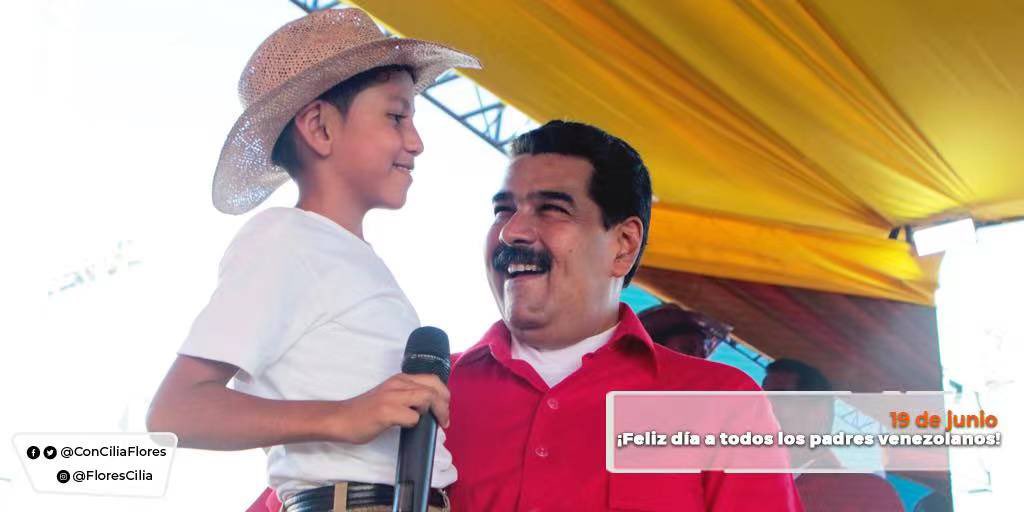 ConCiliaFlores's tweet photo. A todos los padres, les deseo un feliz Día del Padre, en especial a nuestro Presidente @NicolasMaduro por su amor incondicional, esfuerzo, trabajo y dedicación al Pueblo, que ha sido fundamental para el desarrollo de nuestras familias y de la Patria. ¡Feliz Día Nico! https://t.co/uLgEDgQ0qJ