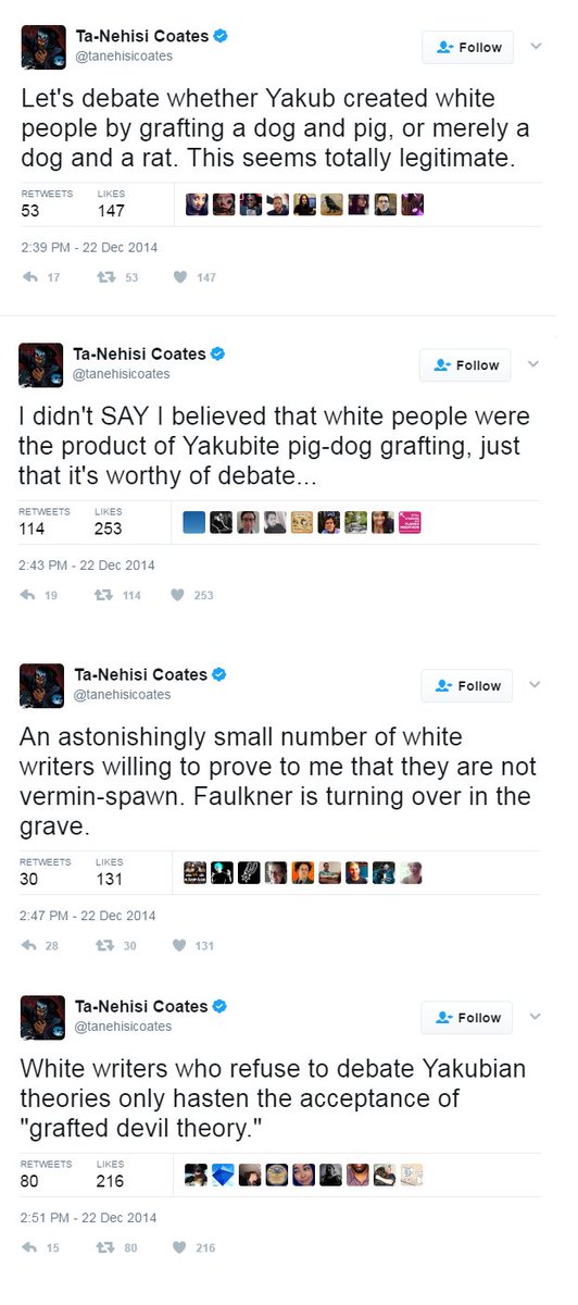 DetachWestern's tweet photo. The writer of the upcoming JJ Abrams black Superman movie. 

#antiwhite #whiteerasure #whitegenocide https://t.co/eEsANHs2Wq