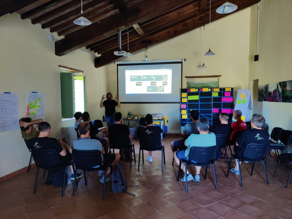 WorkingSWConf's tweet photo. Ultimo giorno di #camp: tempo di #shareback, #retrospective e saluti commossi.
Grazie a tutti i partecipanti per aver contribuito alla riuscita di questo fantastico evento!!!

#wsc22 #agile https://t.co/iCHilpR9jZ