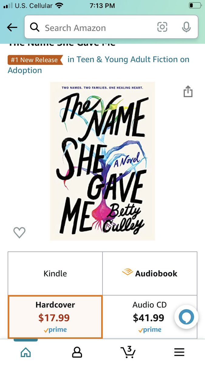 So grateful for everyone who pre-ordered this book of my heart. ❤️ Only two more days until it launches. 
#adopteevoices #novelsinverse #versenovel #youngadult #mainewriter #adopteestories #thenameshegaveme #harperteen