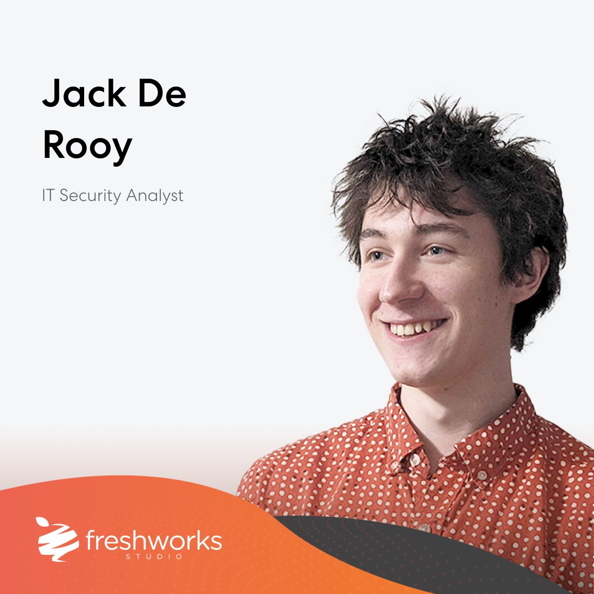 FreshWorksApps's tweet photo. Say hi to Jack with us - he's our new IT Security Analyst.  
Spaghetti, meatballs and IT Security are what puts a smile on his face. 

Turns out we were hungry for all of the above 🤤 

Welcome to the team Jack 

#MeetTheTeam  #YYJJobs #BCTech #Hiring https://t.co/M3KUrZcvJ6