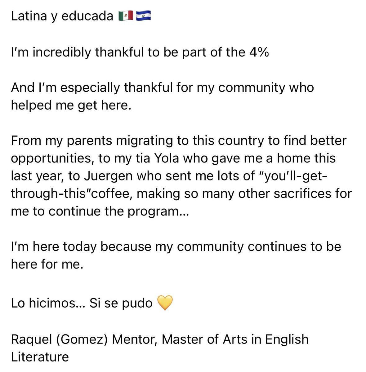 raqueljmentor's tweet photo. Si se pudo 💛 https://t.co/aKhDPsoQRW