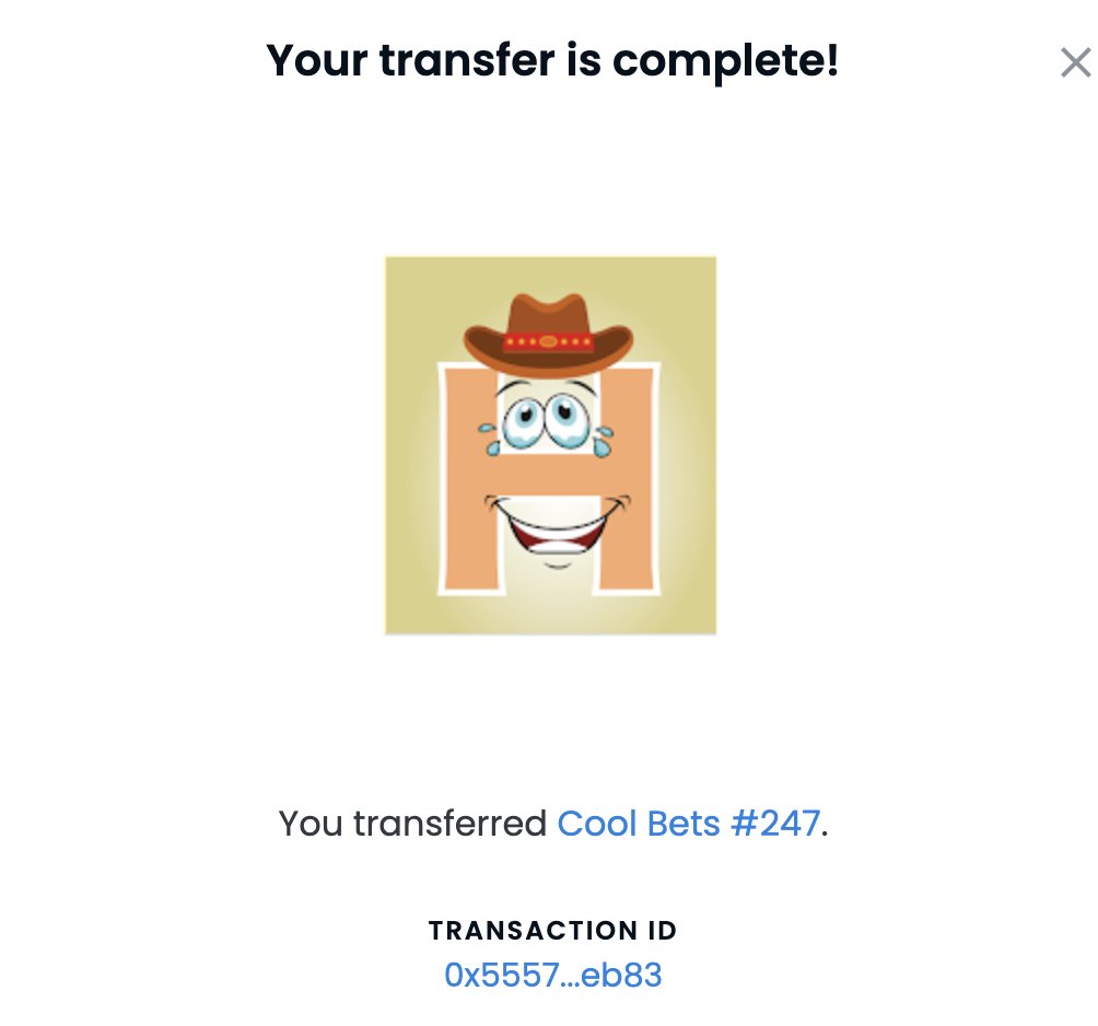 Congratulations <a href="/khpar207/">khpar207.crypto</a> !
Check your wallet for NFT