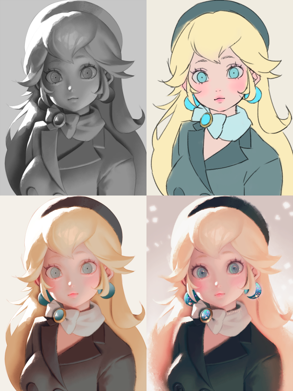 bellhenge's tweet photo. (step) 2022 first half 🎨
Winter Peach(3) [Super Mario Odyssey]
Rito Link(3) [Zelda: Breath of the Wild]
BotW Zelda(4) [Zelda: Breath of the Wild]
Clawroline [Kirby and the Forgotten Land] https://t.co/DXVri2TNFY