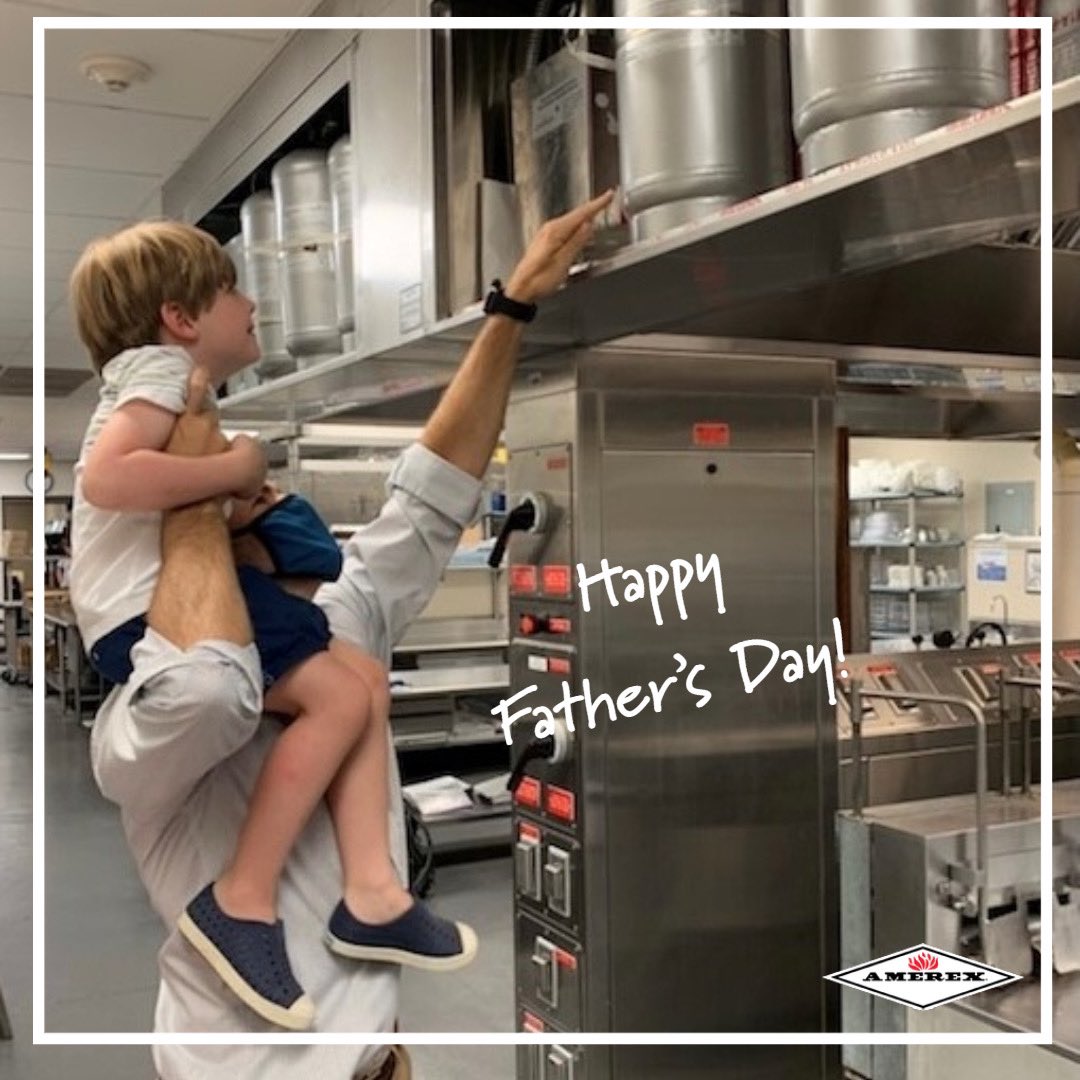 Amerex_Corp's tweet photo. There’s no higher place than on a father’s shoulder ♥️ Thankful for all the fathers out there and for the passions they pass on to the next generation. #fathersday #fireprotectionsystems #amerex #firesafety #restaurantsystems #commercialkitchen #commercialkitchenequipment https://t.co/j7TXxRwehN
