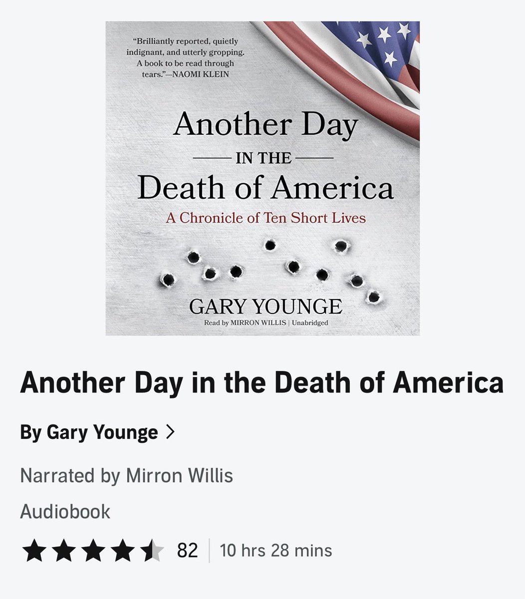 shelbi3k's tweet photo. Ten lives, ten deaths, one day. A powerful book written to give light on lives lost too young. This is my #currentbook as I am reading my way through #books on racism, violence prevention, firearm deaths, and medical inequalities. This is a FREE #Audible book! https://t.co/kNYW7ATcID