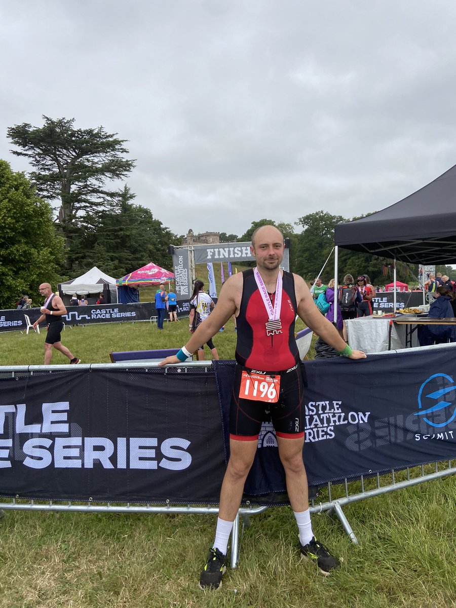 Completed the Cholmondley <a href="/CastleRaces/">Castle Race Series</a> Triathlon (1.5km swim, 45km cycle, 10km run) in 3 hours 27 minutes 42 seconds