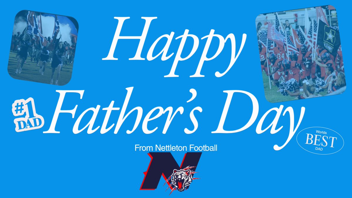 net_tigerFB's tweet photo. Happy Father's Day! Thank you to all the dads and their families who are part of our Tiger Football Family! #NettyPride https://t.co/cRC10b1VEY