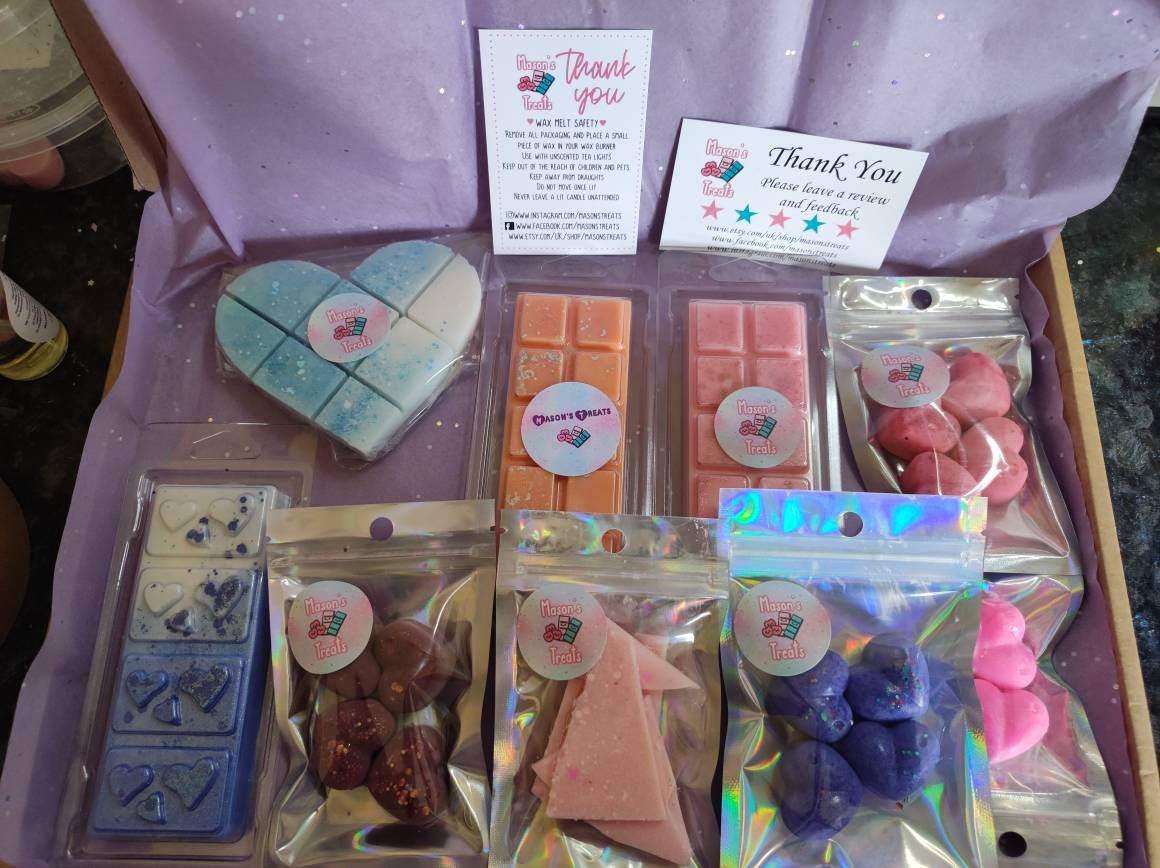 kelmason_'s tweet photo. Wax Melt Selection Boxes available in our #etsy shop: our wax melts are vegan friendly and available in a selection of fragrances.
Enter Cheeky10 for a 10% discount - https://t.co/1lgcGkhsKP
#letterboxfriendly #gift #waxmelts #carepackage #huginabox #waxmelts https://t.co/4xdqElHgEO