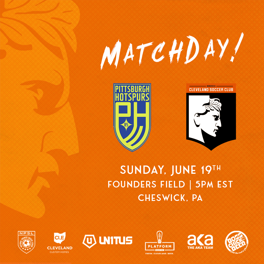 SoccerCLE's tweet photo. It's Matchday! We travel to Founders Field to take on Pittsburgh @HotspursClub #WeAreCLE 

📺 Streaming Link: https://t.co/GwLmAiWyIG https://t.co/gy6DezSYz7
