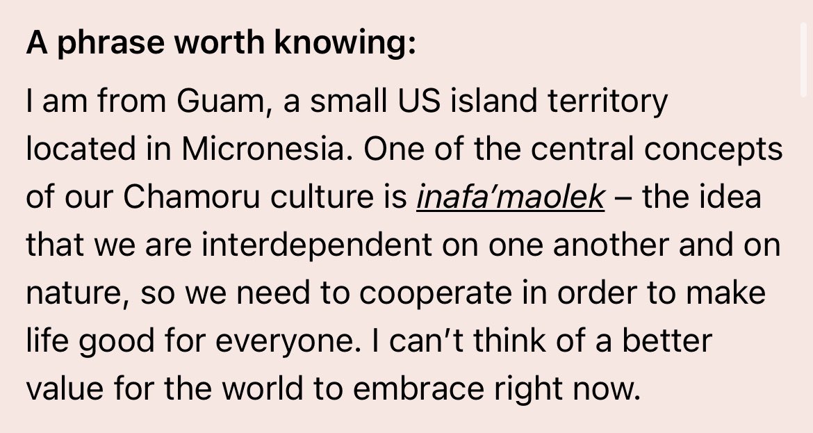 Really enjoyed this phrase from <a href="/jessmarad/">Jessica Marati Radparvar</a> in this week’s issue of <a href="/DenseDiscovery/">Dense Discovery</a> ⭐️ Also really interesting work at <a href="/reconsideredco/">Reconsidered</a> — signed up for the newsletter!