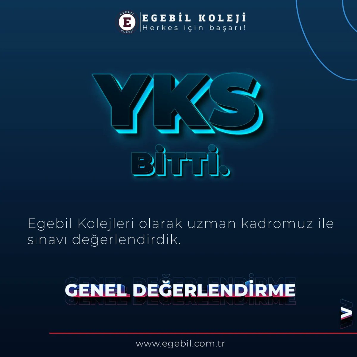 egebilkolejleri's tweet photo. YKS Maratonu artık sona erdi. Emek veren, mücadele eden, geleceği için sınavda ter döken tüm öğrencilerinizi kutlar üniversitelerinde ve hayatlarında başarılar dileriz.

#egebilyılı #egebil #eğitim #kolej #yks2022 #yks #tyt2022 #ayt2022 https://t.co/TTYJe6uGzG