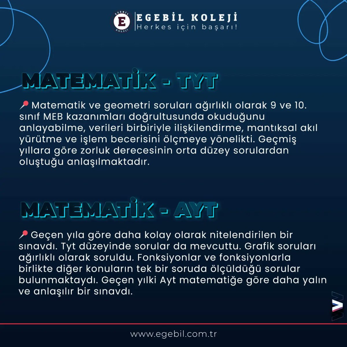 egebilkolejleri's tweet photo. YKS Maratonu artık sona erdi. Emek veren, mücadele eden, geleceği için sınavda ter döken tüm öğrencilerinizi kutlar üniversitelerinde ve hayatlarında başarılar dileriz.

#egebilyılı #egebil #eğitim #kolej #yks2022 #yks #tyt2022 #ayt2022 https://t.co/TTYJe6uGzG