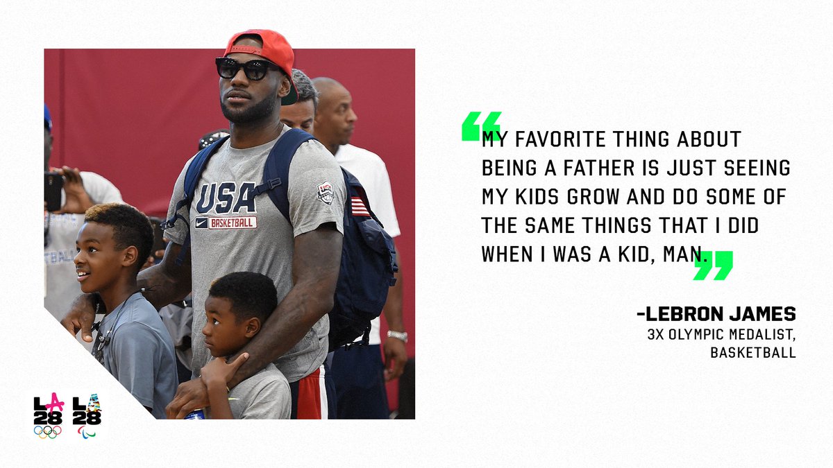 LA28's tweet photo. Happy Father's Day to all the wonderful dads who make sacrifices for their kids to enjoy sports and life 🙌

#HappyFathersDay https://t.co/j1tb6OgRdN