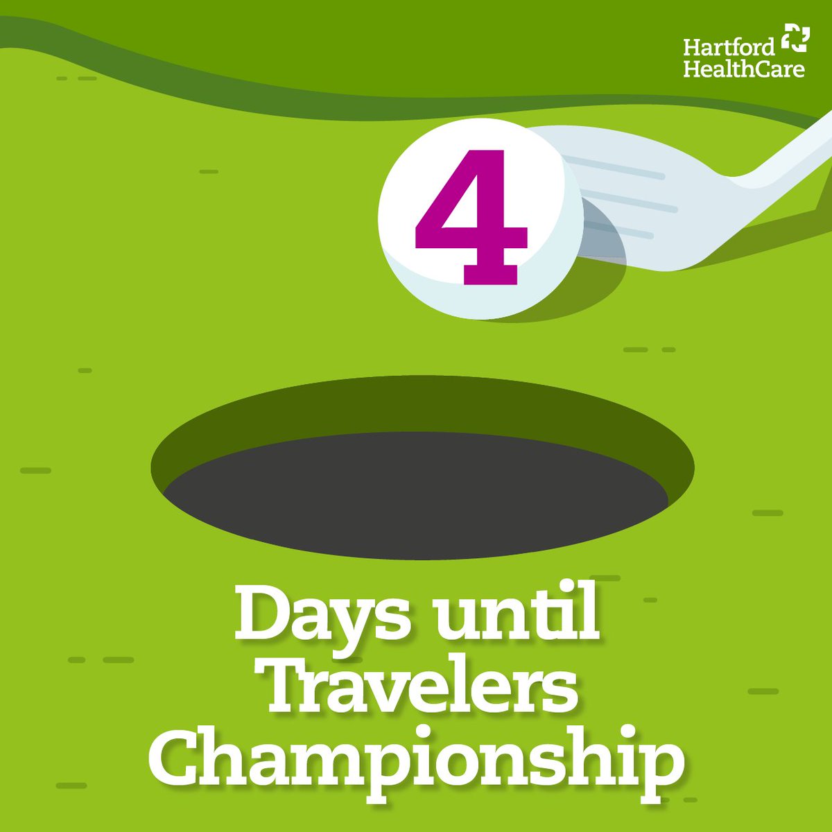 4 more days until the world’s best golfers return to TPC River Highlands in Cromwell, Conn., for the #TravelersChampionship2022. We will have various fun activities in our #HHCSportsZone for both kids and adults. We cannot wait for you to join us! 🏌️