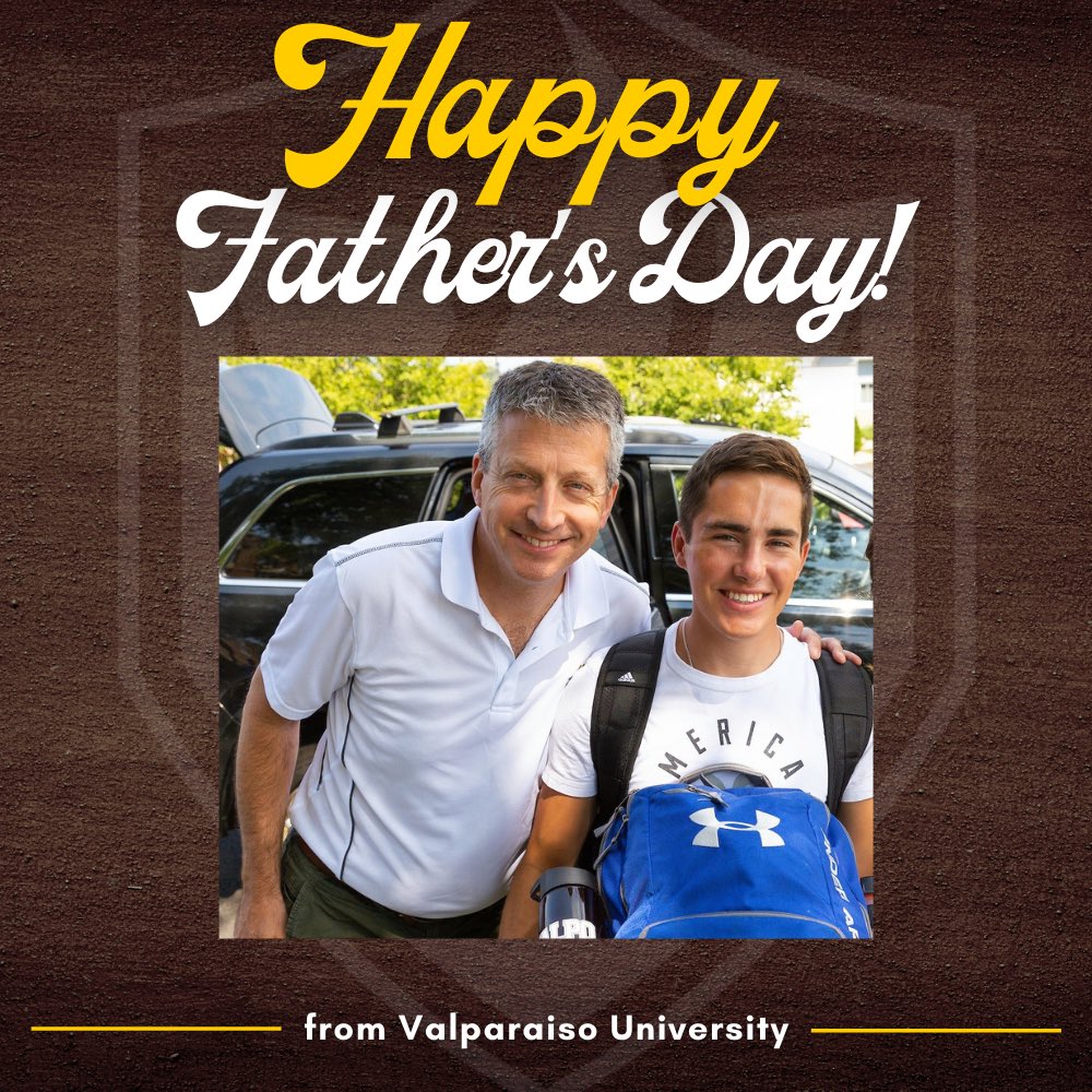 Happy Father's Day to all our Valpo dads and father figures 💛🤎 

From helping your student apply to college, to move-in day, to family weekends and game days, to graduation... and everything in between, we are so thankful to celebrate your impact on our Valpo family today!