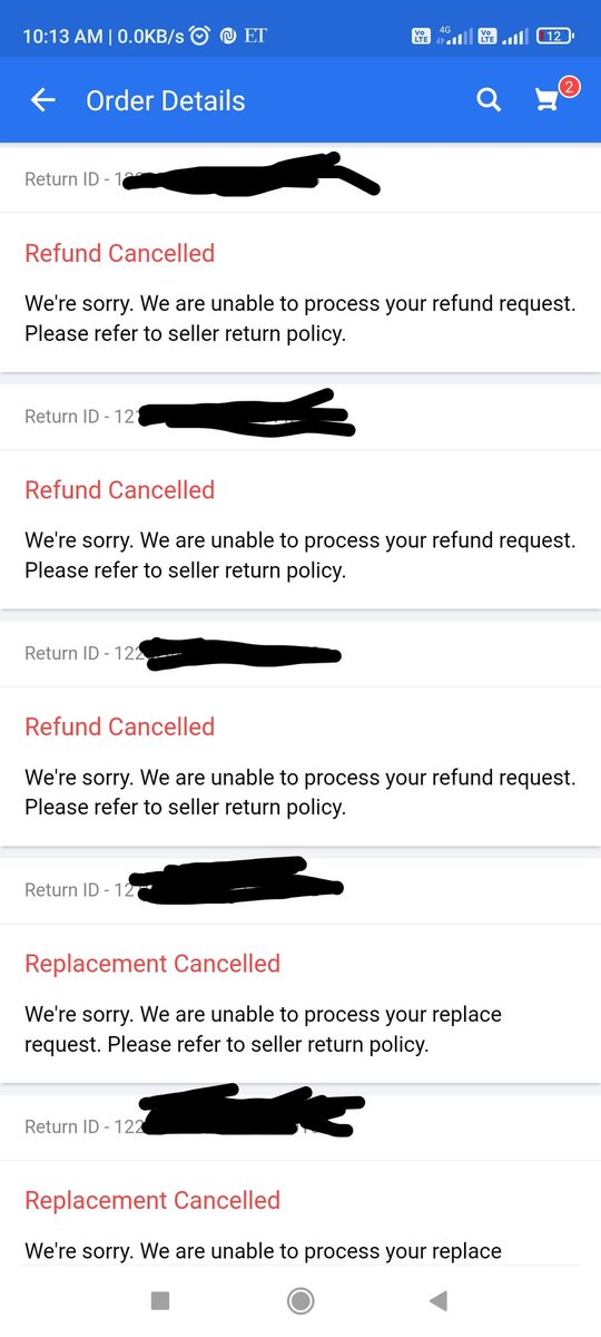 RadiantMinds1's tweet photo. @CustomerAwarens Please help me in raising this issue. I ordered redmi note 10T from flipkart which was delivered on 18th April but the phone was detective. I requested for replacement 2 times but even after technician visits the request got cancelled. Now the refund request getting cancelled. https://t.co/UWZtj4J33P