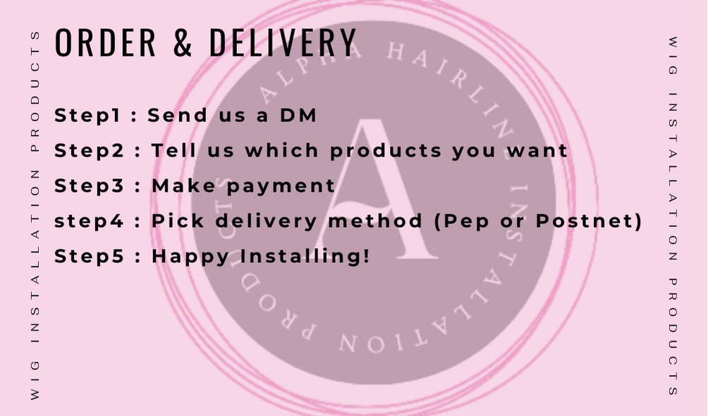 Lucanda8's tweet image. Hi guys I sell wig installation products at an affordable price I'm based in Durban and Newcastle but we can get these products delivered to you using Postnet and Pep. Please RT 🙏🏽Thank you 
I'm on Instagram as @luciaa_.mbatha.
BP: @alpha_hairline instagram.com/invites/contac…