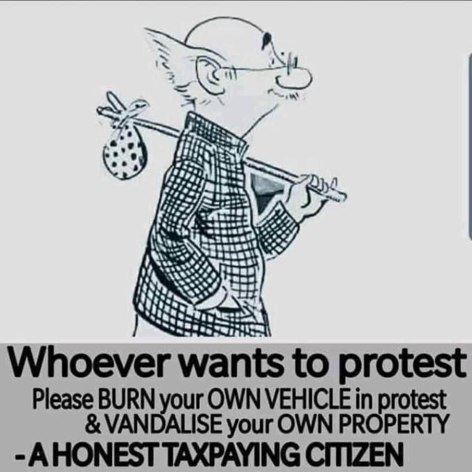 Whoever wants to protest.....