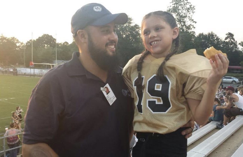 Happy Father’s Day! My dad has always been my biggest supporter! This pic is from the very 1st game of the 1st sport I played 🏈. He has been my biggest fan ever since!