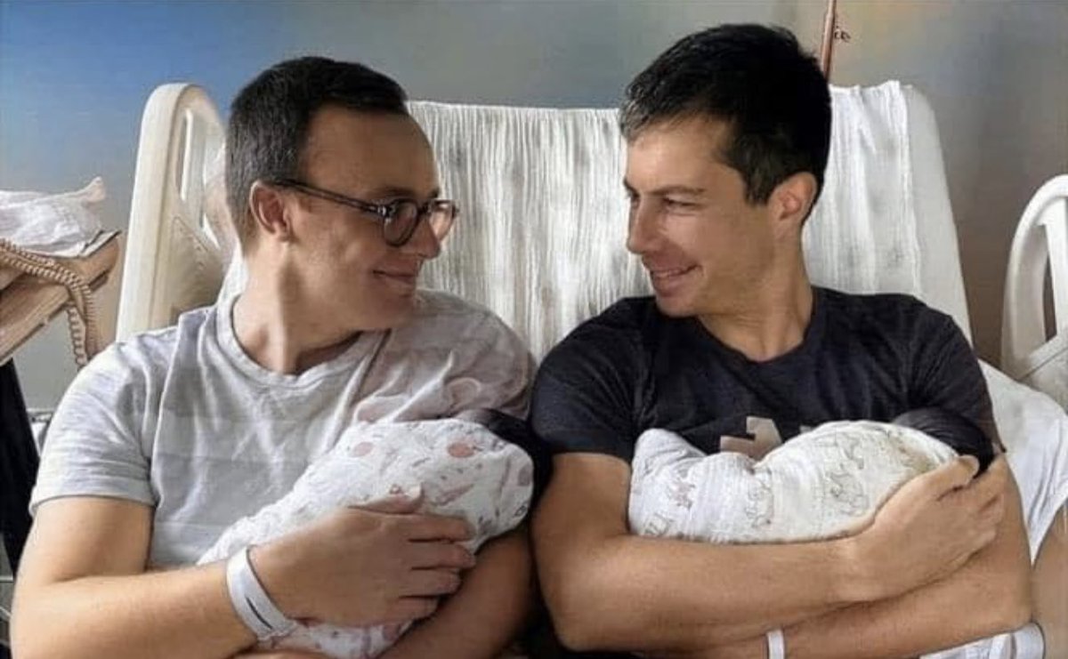 Wishing <a href="/PeteButtigieg/">Pete Buttigieg</a> &amp; <a href="/Chasten/">Chasten Glezman Buttigieg</a> a joy-filled first #FathersDay, with all the love their hearts can hold.