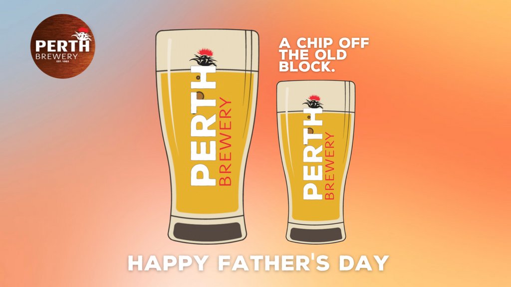 Cheers to dads! Today we raise our beer glasses to you 🍻 Anyone celebrating with a Perth Brewery brew today?