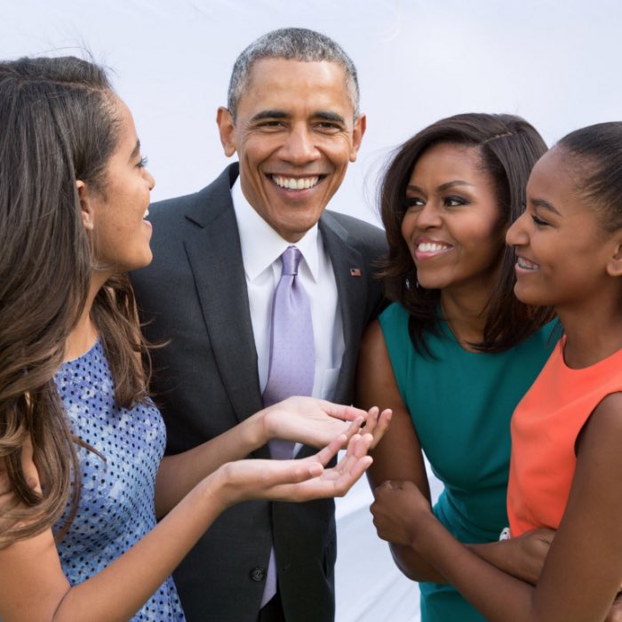 Happy Father’s Day to dads everywhere! @BarackObama, thanks for being the most loving and caring father to our girls. We love you! ❤️