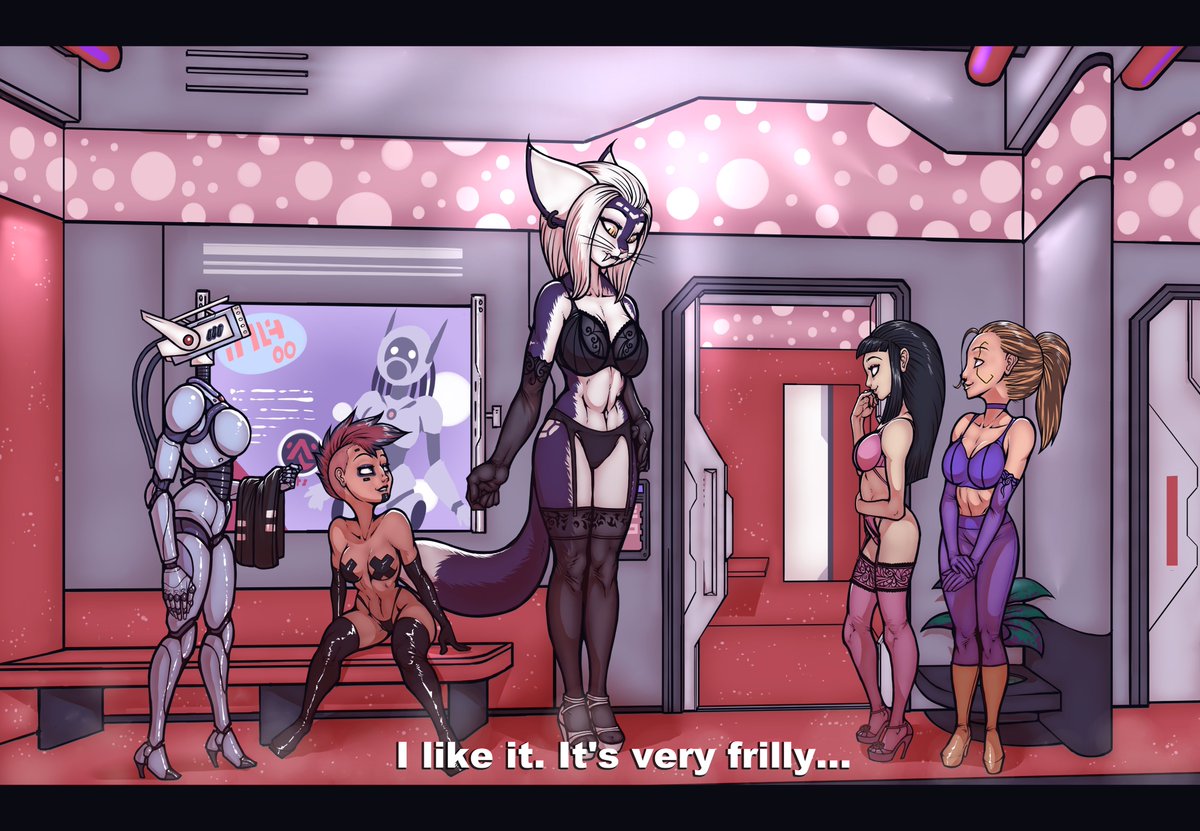 Luuka in the actual lingerie...