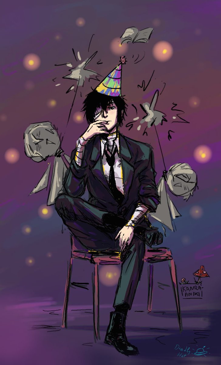DeadlyHat777's tweet photo. Нам с @kanrik_desu лень думать, что написать
С др, Дазай https://t.co/4kRLp8yC4l