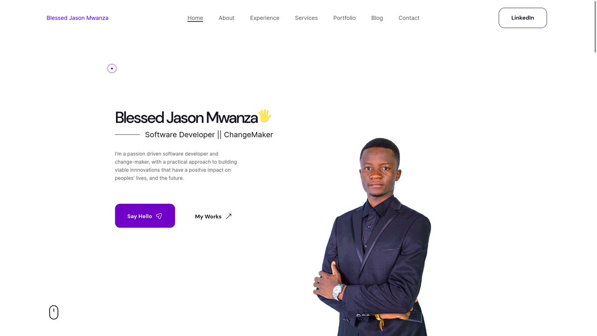 mwanzabj's tweet image. Hi Dev Community?

I just updated my portfolio website. Kindly check it out and share any feedback on your experience.

Link: blessedjasonmwanza.me

#HappyCoding #MotivatedDev #code