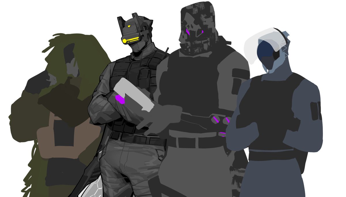 9sa9n9ku's tweet image. 結課周真的沒啥想畫，慢慢搞吧...