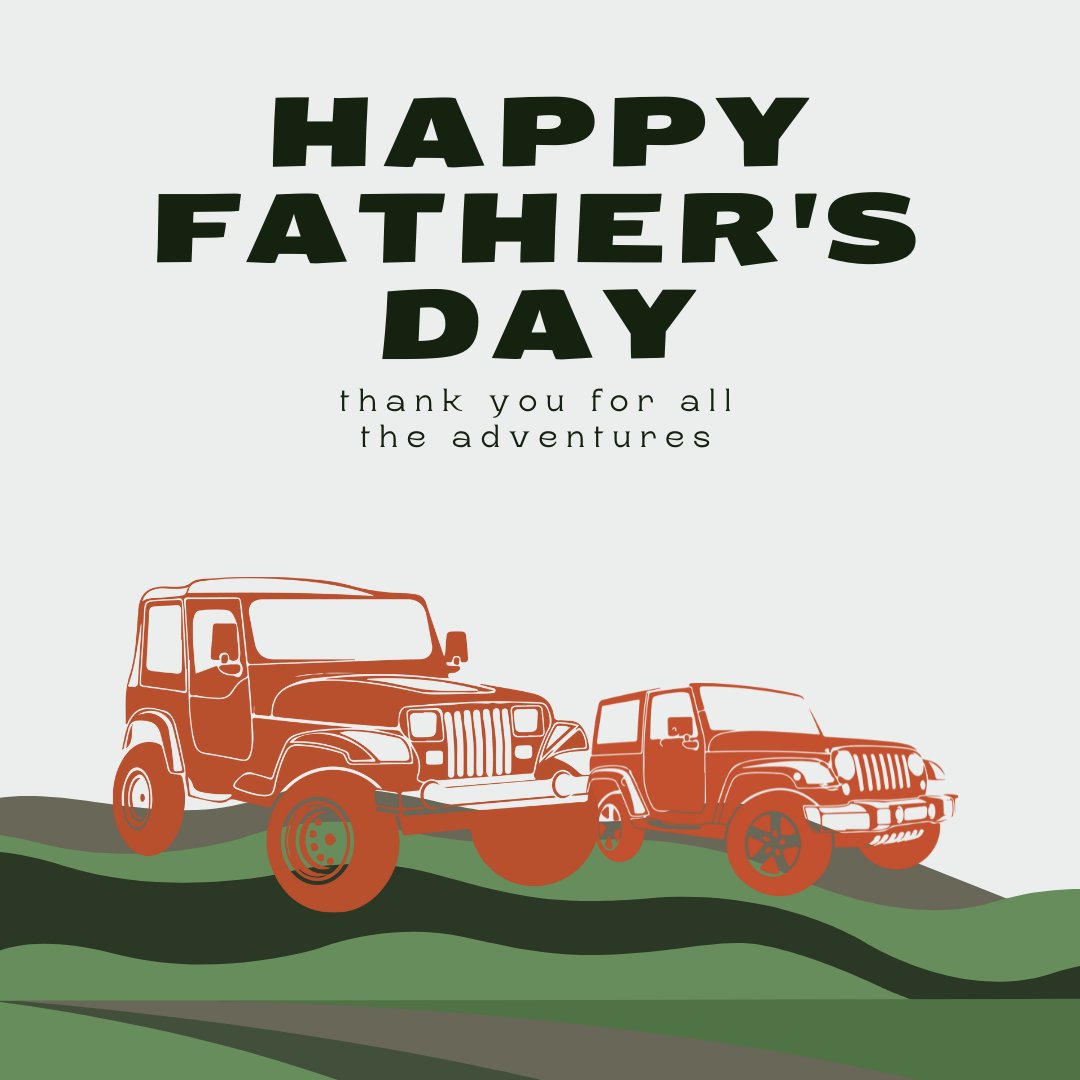 Happy Father's Day to all the Jeep Dads out there! . . . . . #fathersday #happyfathersday #father #dad #dadsday #happydadsday #jeep #jeepfathersday #jeepdad #jeepfather #jeep #jeepworld