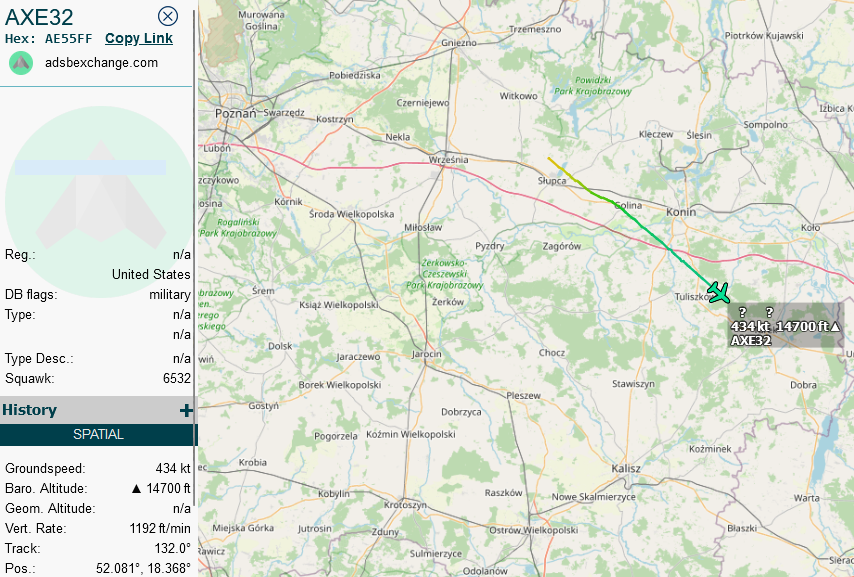 SirListenalot's tweet photo. USMC #F18 #AE55FF as #AXE32 airborne from Powidz, Poland https://t.co/zyrz7hYGGq